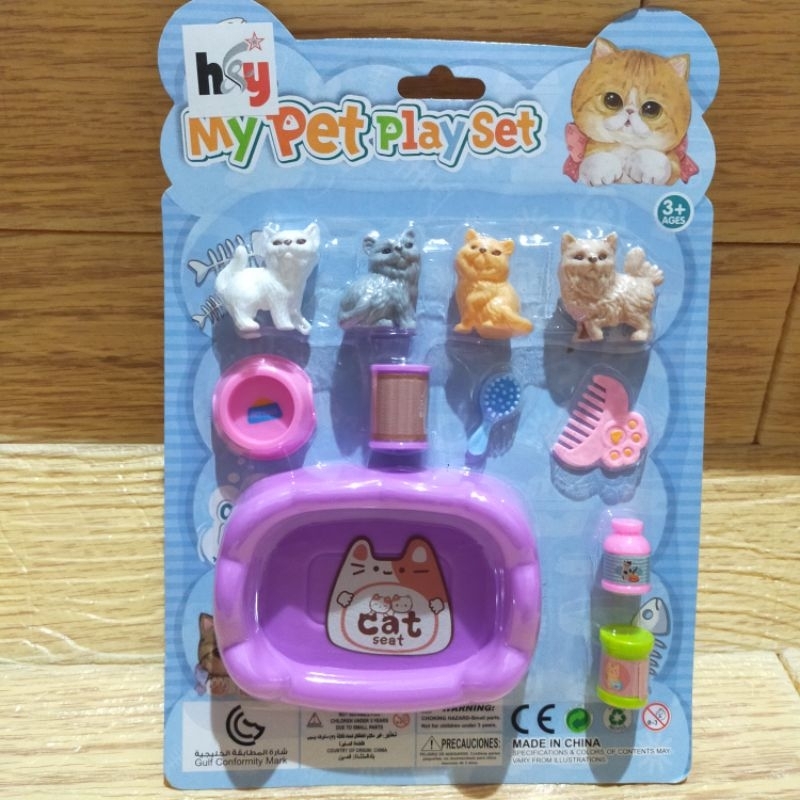 Mainan Pet shop MY PET PLAY SET cat shop