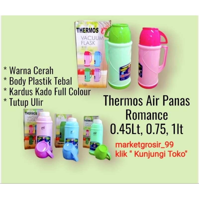 Thermos Air Panas 0.45lt, 0.75lt, 1lt ROMANCE (Fn)
