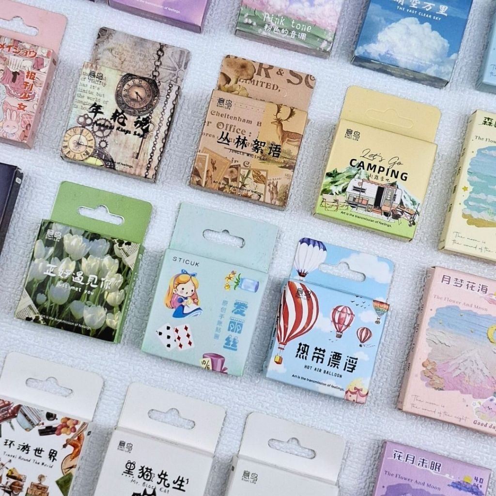 

MIXCOMBINATION MODEL BOXED STICKER PACK up to date stickers flake scrapbook aesthetic