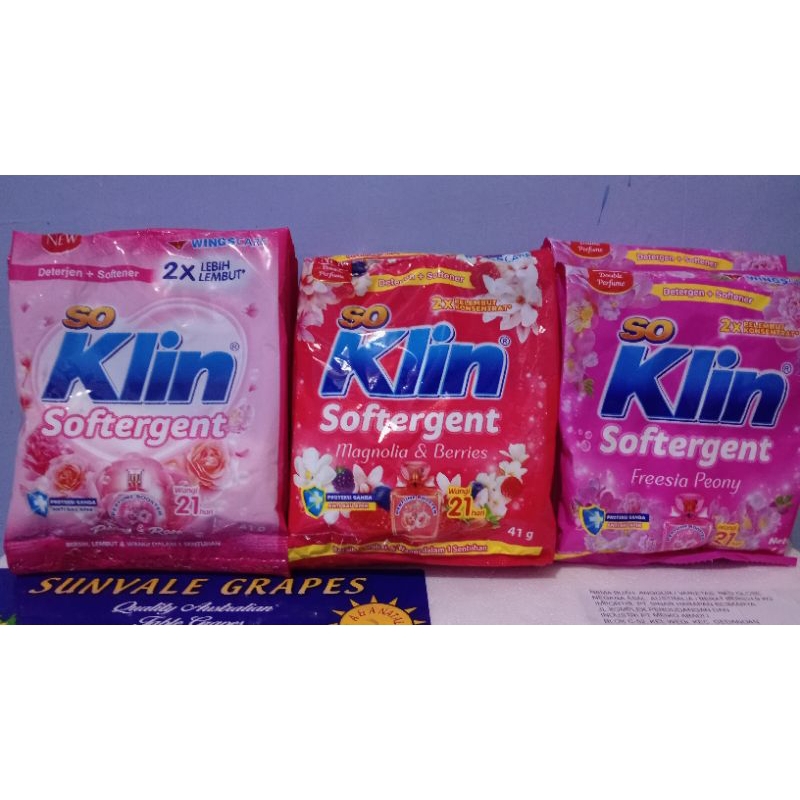 soklin softergent 41g renteng