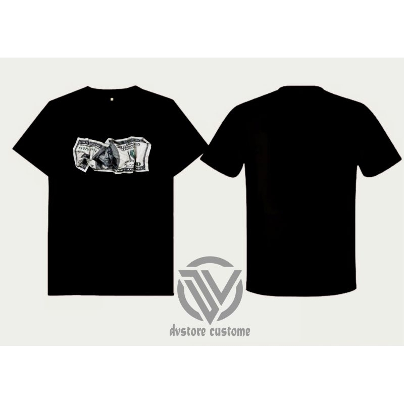 kaos dolar//kaos uang dolar//kaos terlaris//kaos murah berkualitas