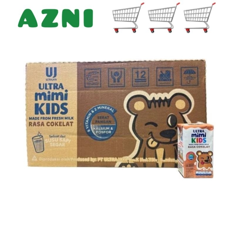 

ULTRA Mimi Kids Coklat Susu UHT 1 Dus Karton 125 ml 40 Pcs