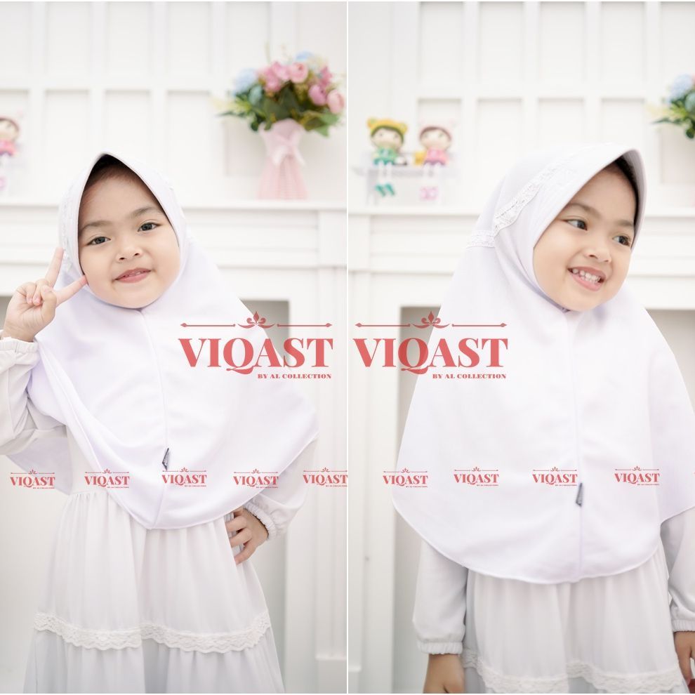 Kerudung Anak Sekolah TK, SD & SMP ( Size 4 - 15 Tahun ) Jilbab Anak Sekolah Tali Serut | Hijab Seko