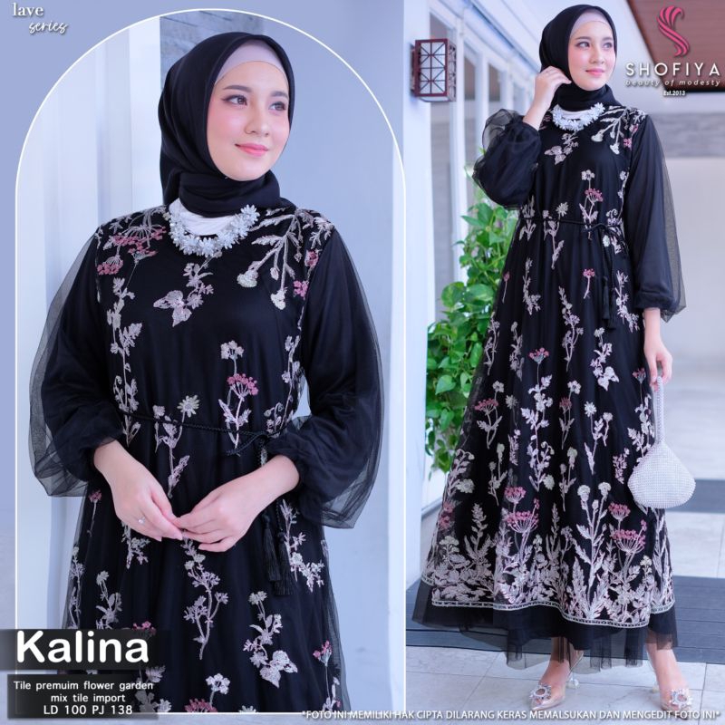 GAMIS BRUKAT BROKLAT BRUKLAT DRESS BROKAT MIX TILE HITAM PESTA MEWAH ELEGAN KONDANGAN MURAH TERBARU 