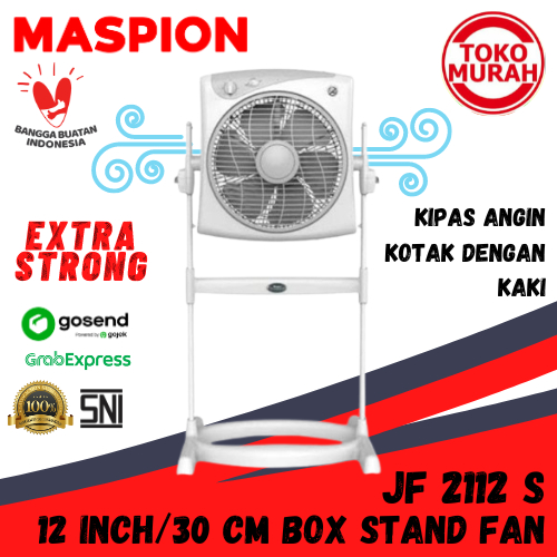 Kipas Angin Kotak MASPION JF 2112 S 12 Inch/30 CM Standing Box Fan