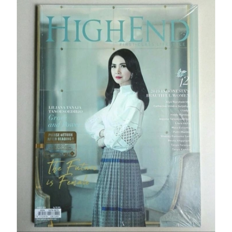 Majalah High End Magazine Maret 2019 : Liliana Tanoesoedibjo / new segel
