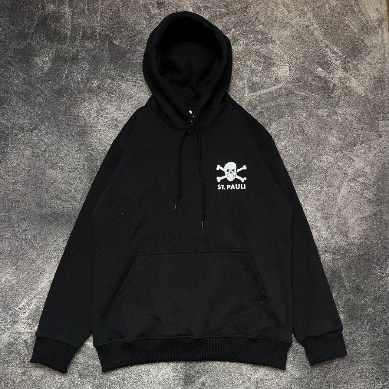 SWEATER HOODIE ST Pauli Unisex Black