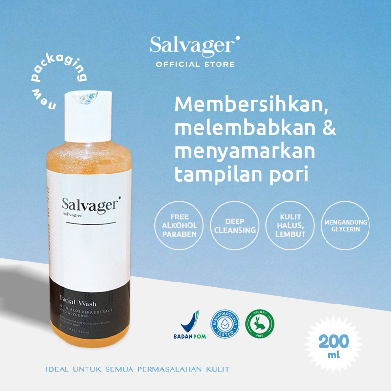 Salvager Facial Wash Glycerin Cleanser Sabun Wajah Aloe Vera BPOM