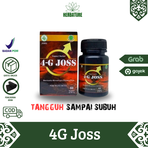 4G Joss Herbal Kuat Pria Original 60 Kapsul - BPOM