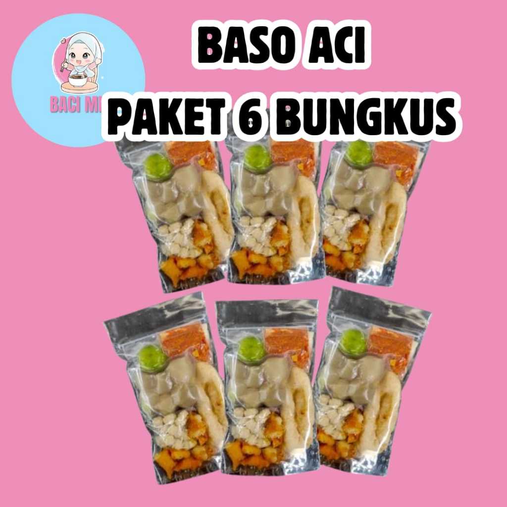 

MK SNACK PAKET 6 BUNGKUS BASO ACI INSTAN [ASLI BANDUNG]