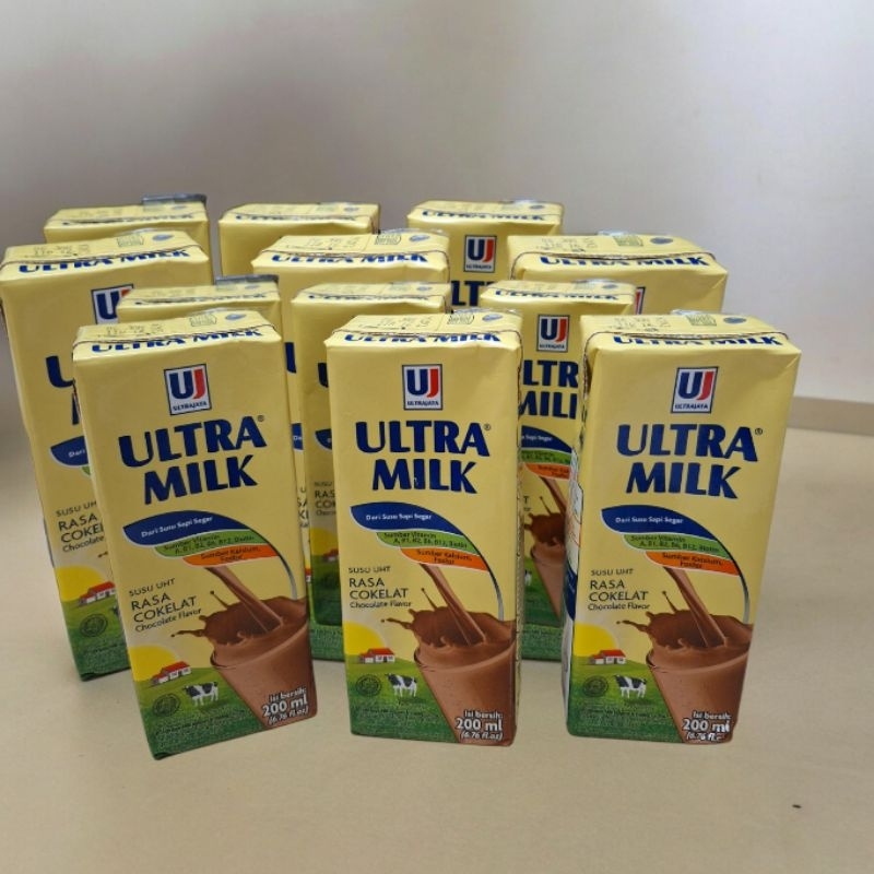 

ULTRA SUSU UHT COKLAT 200ML isi 6 PCS