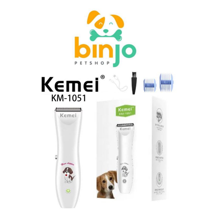 Kemei KM - 1051 Bergas Pencukur Rambut Anjing Kucing Kelinci