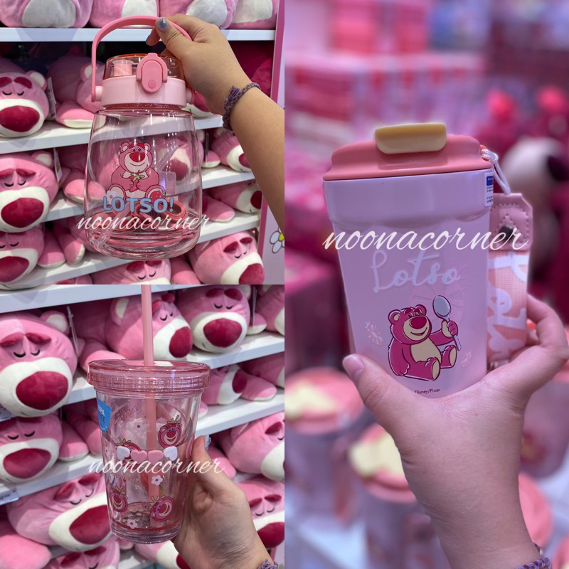 Miniso x Toy Story - Tumbler Sedotan / Botol Minum Stainless Lotso Disney Pixar LOTSO Collection