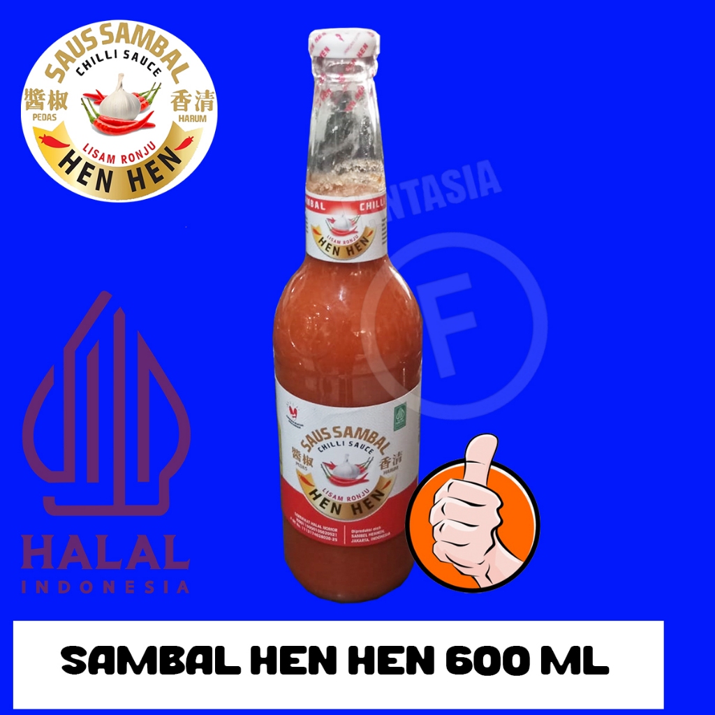 

HEN HEN SAOS SAMBAL PEDAS SERBAGUNA 600ML FUN CORNER DENGAN PAKING AMAN