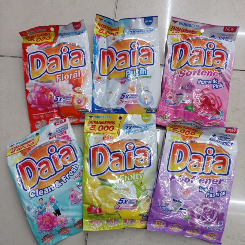 Daia detergent kemasan ekonomis all variant