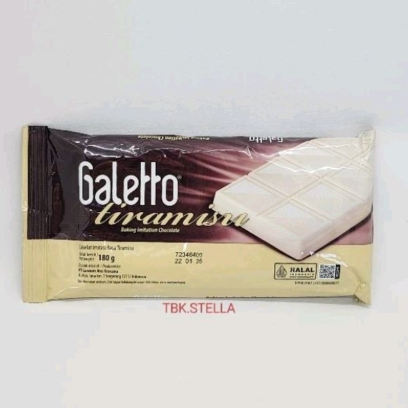 

GALETTO TIRAMISU COMPOUND CHOCOLATE 180 GR