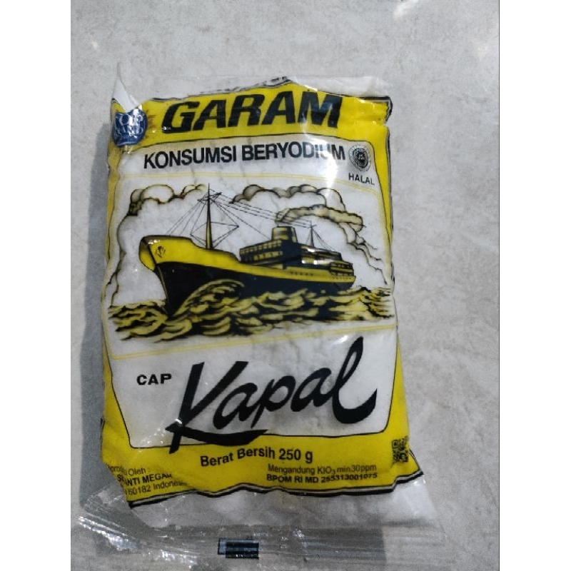 

Garam cap kapal murni beryodium 250gr