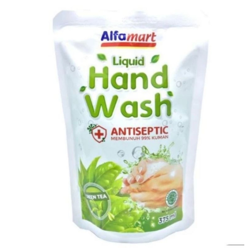 Hand Wash Green tea alfamart 375 ml antiseptic