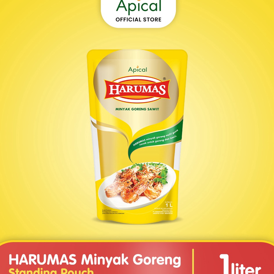 

Promo Max HARUMAS Minyak Goreng Standing Pouch 1L