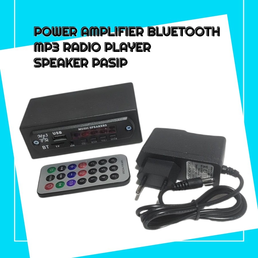 AYABDG ampli mini 12v mp3 bluetooth USB FM amplifier rakitan 12 volt stereo pam 8610 / power ampli a