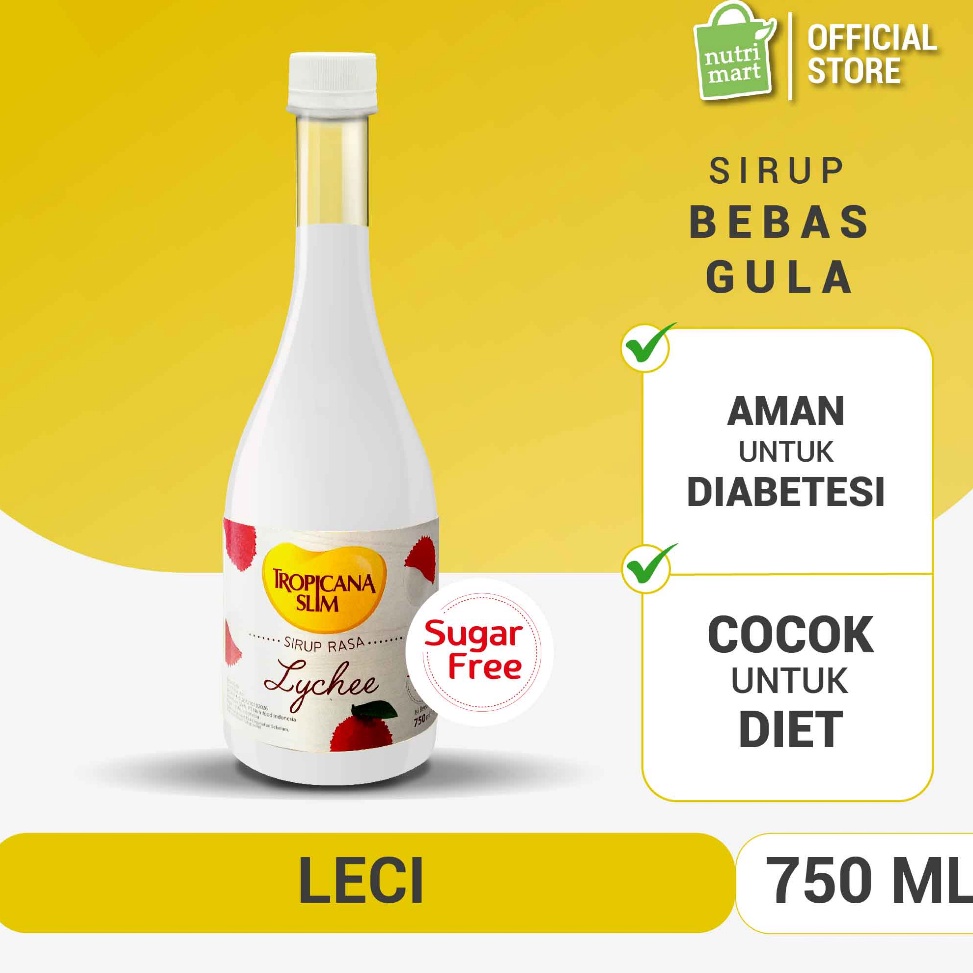 

Cuma Sehari Tropicana Slim Sirup Leci 75 ml Syrup Bebas Gula Lychee