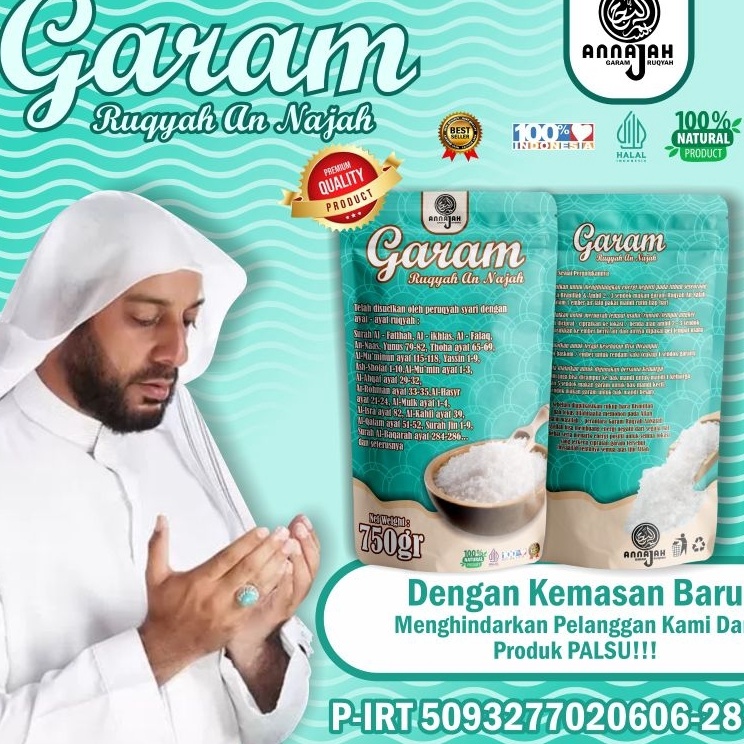 

Terkini Grosir Garam ruqyah annajah untuk tolak balak pelarisanan perlindungan dan keberuntungan
