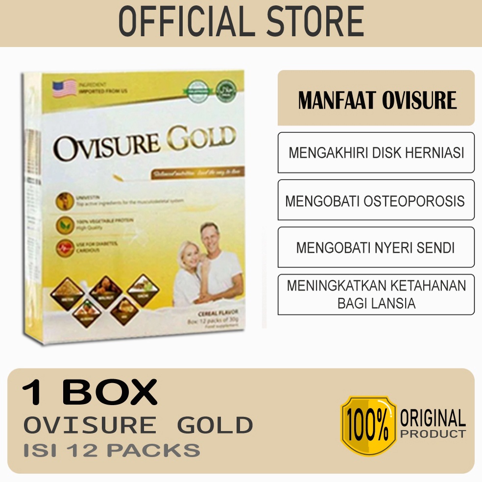 

Top Seller 1 BOX OVISURE GOLD ORIGINAL USA SUSU UNTUK PENGOBATAN TULANG DAN SENDI TERBAIK