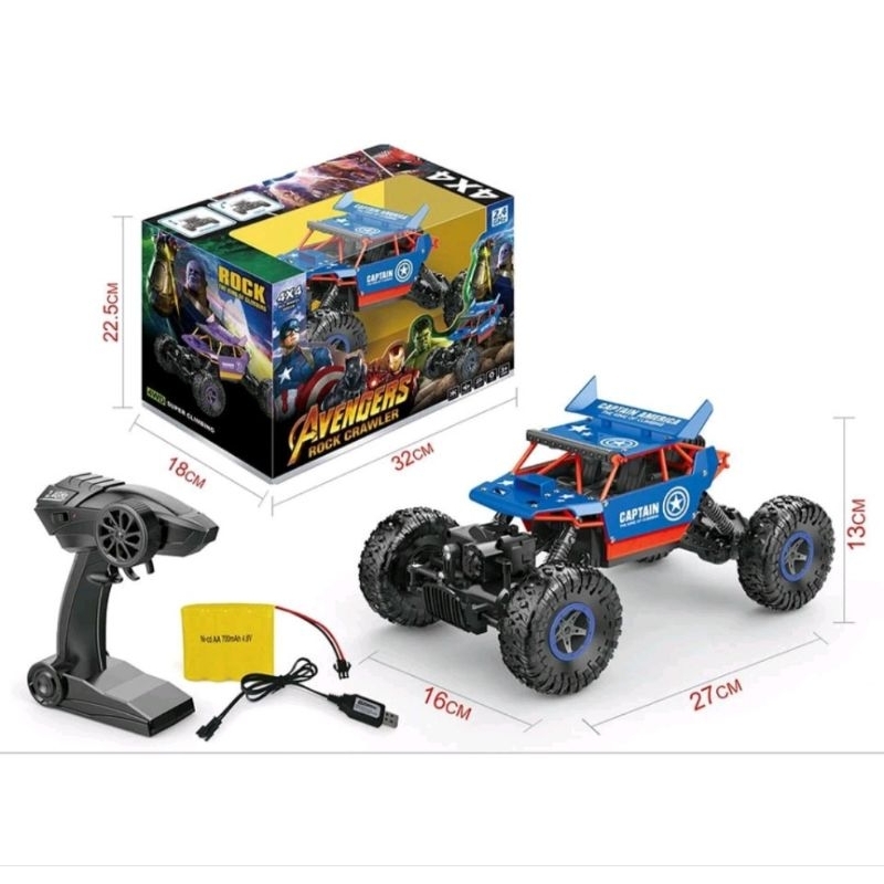 mobil remote control rock crawler 4wd aveger