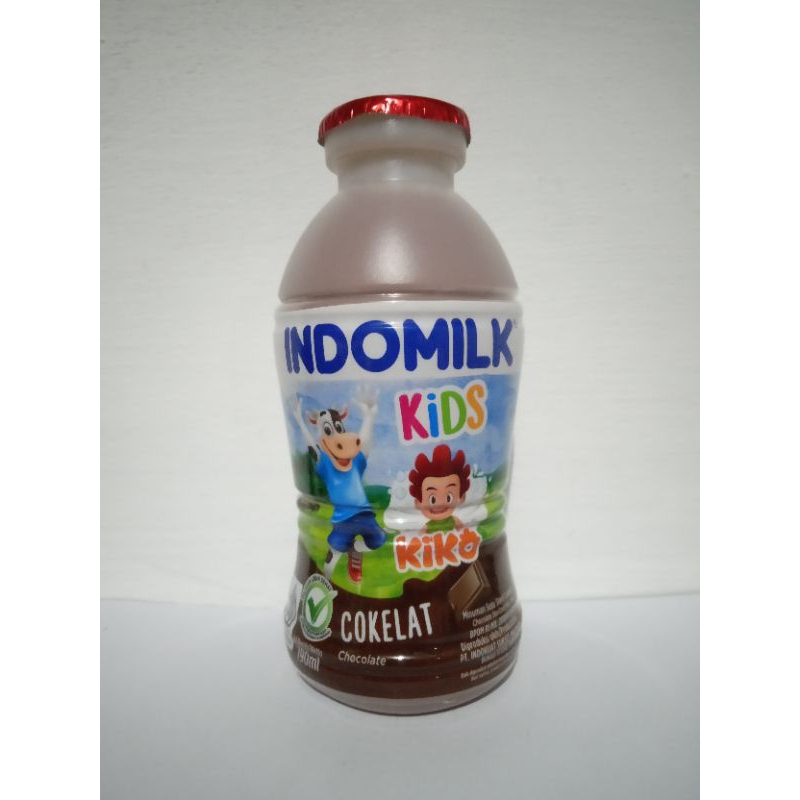 

susu indomilk kids botol rasa cokelat 190ml