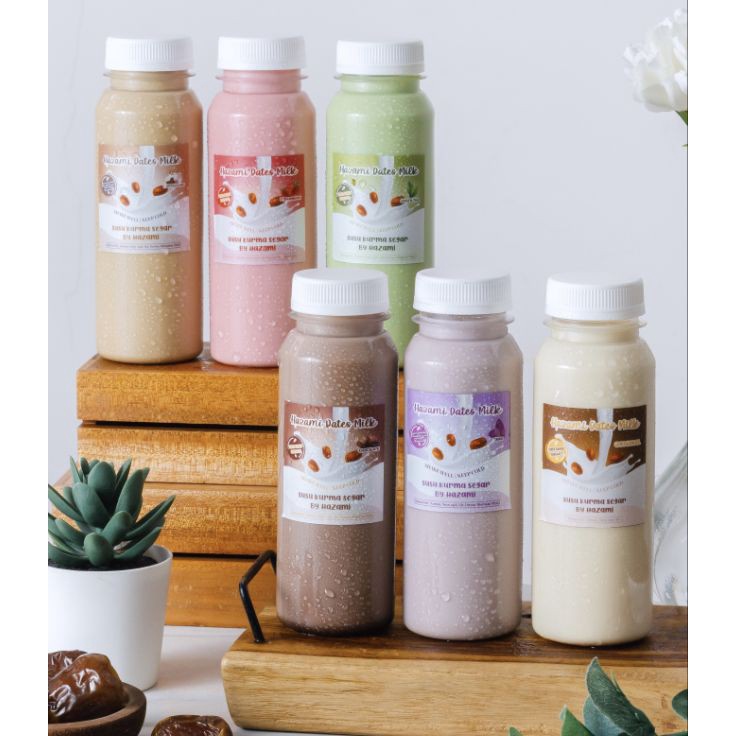 

Sedia Hazami Dates Milk Varian Rasa 25ml Susu Kurma Premium by slow squeezing technology