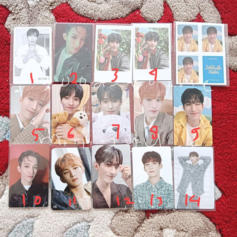 [ READY INA || FREE PC/MERCH OFFICIAL ] SEVENTEEN PC — DK ( Dicon FTS Teddy FML Seventeenth Heaven P