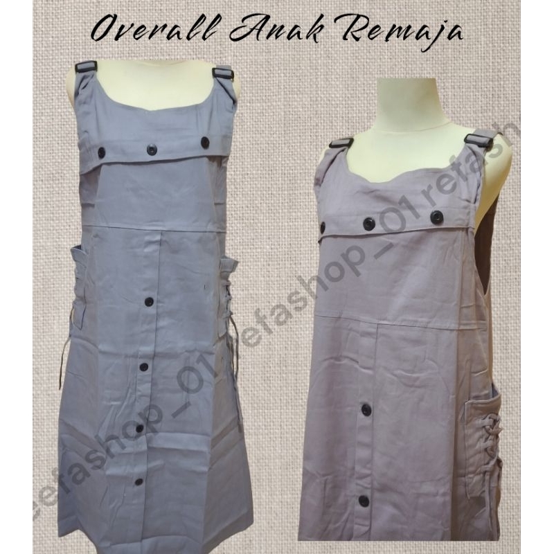 Overall Remaja | Baju kodok Remaja Anak | Overall Katun Drill