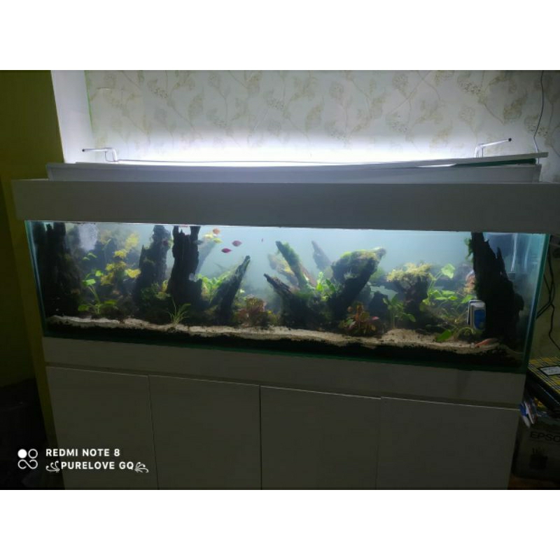 Aquascape Waterfall 150cm Fullset/Paket Lengkap Aquascape Aquarium Air Terjun