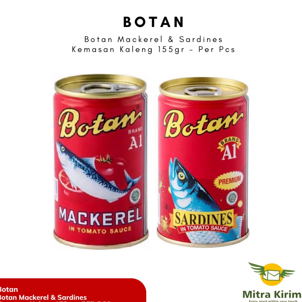 

Pesan cepat Botan Mackerel dan Sardines 155 Gram