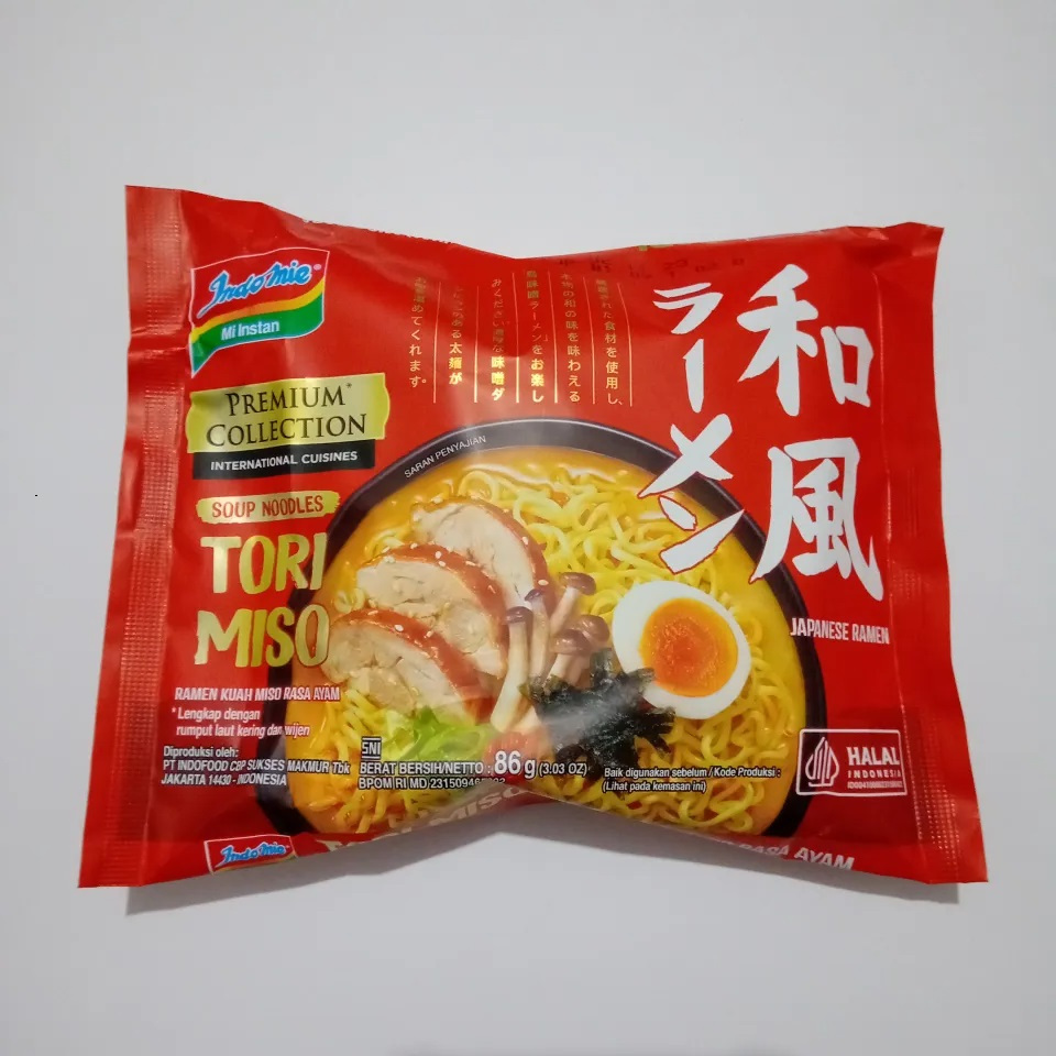 

Mie Instan Indomie Premium Japanese Tori Miso Ramen 86gram