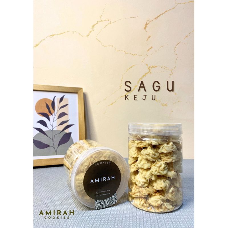 

Sagu Keju Cookies - Amirah Cookies (Versi Toples Tabung 750 ml)