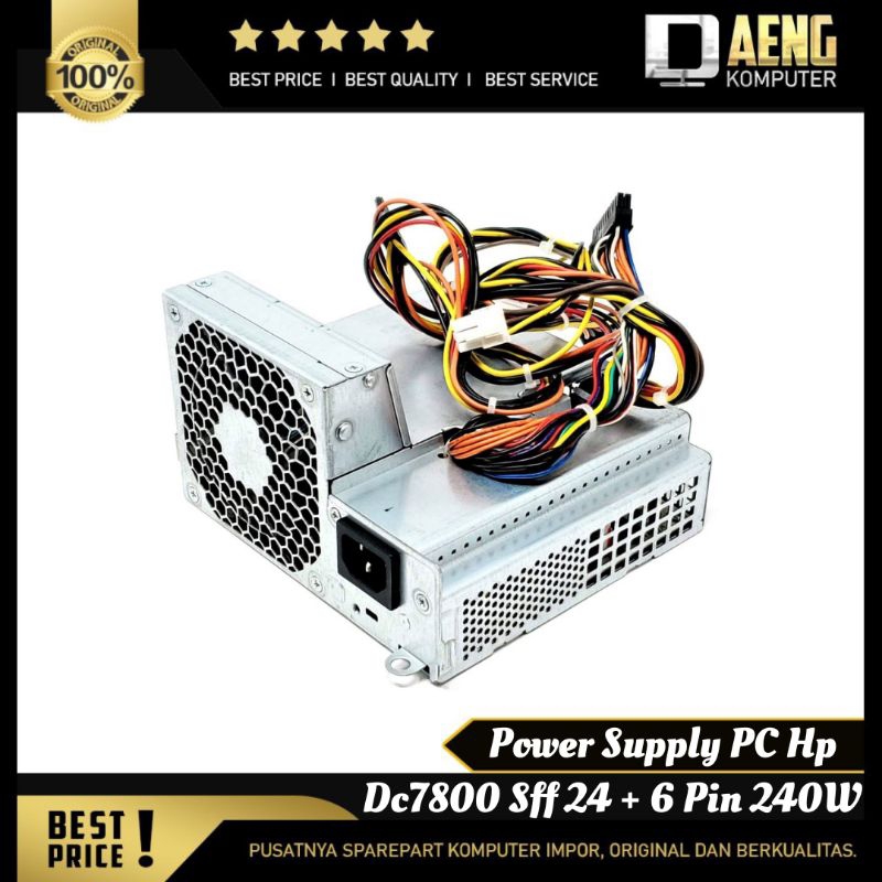 PSU Power Supply Suplay PC Hp Compaq dc7800p SFF pin Hitam kecil Original Murah