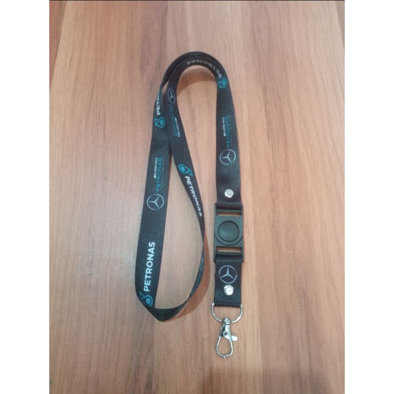 

Lanyard Oli Pelumas AMG Petronas Mercedes F1 Dua Sisi Bisa Satuan Custom