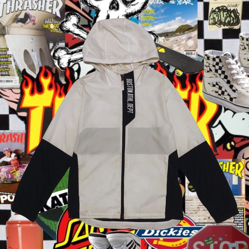 Polham Boston outdoor jaket bahan parasut