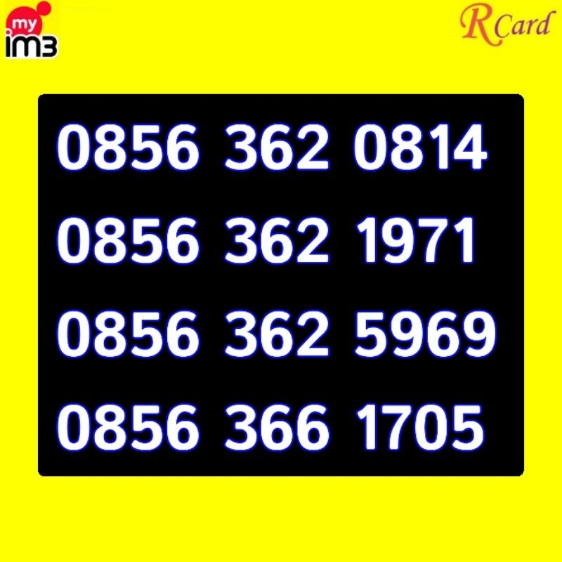 Perdana Nomor Cantik Indosat Im3 11 digit 1 705 1971 5969 0814