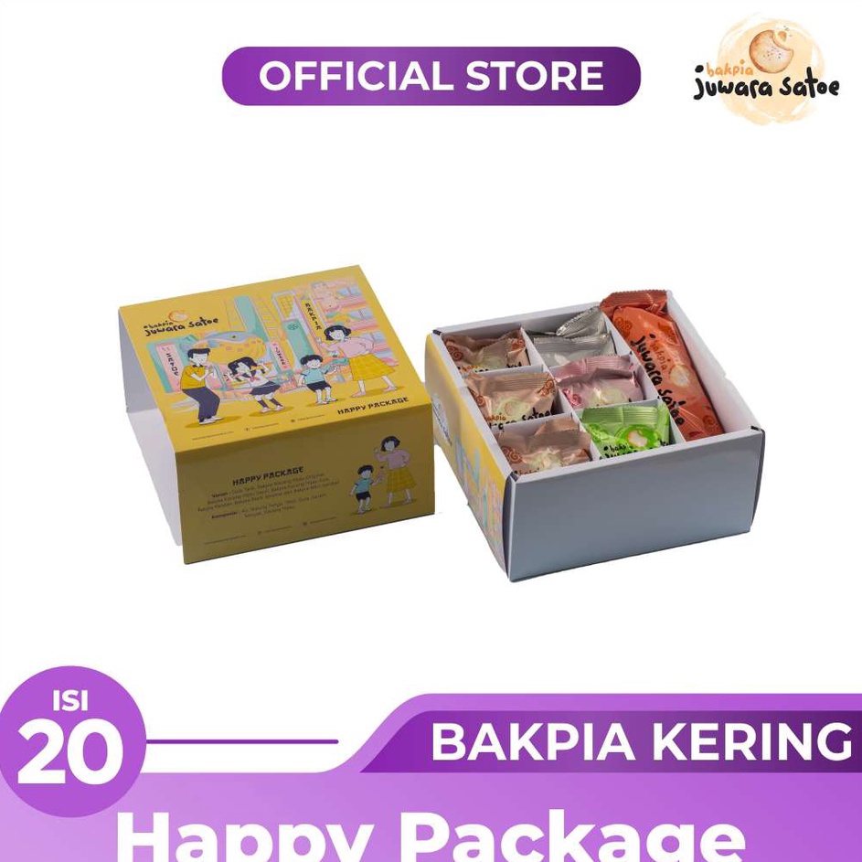 

See More BAKPIA JUWARA SATOE Isi 2 Bakpia Mix Happy Package Oleh Oleh Khas Jogja