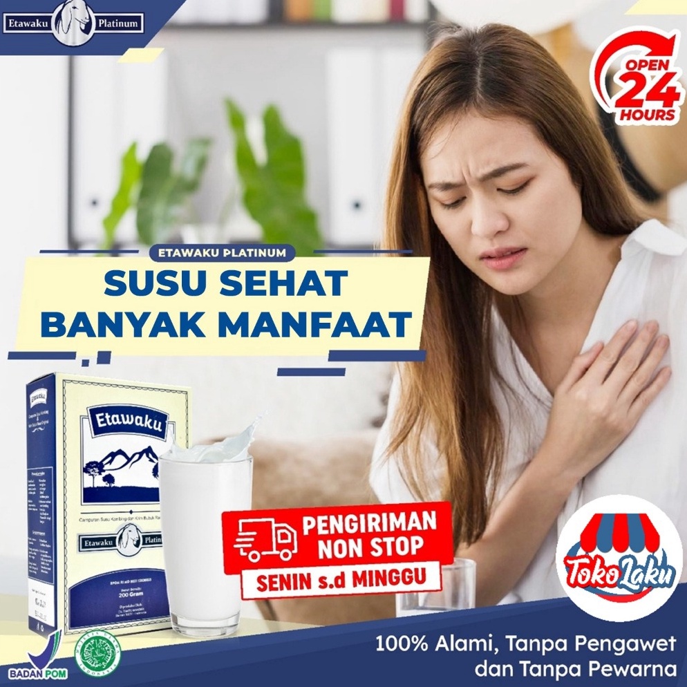 

Barang baru READY STOCK Susu Kambing Etawa Etawaku Platinum Krimer Bubuk Rendah Lemak Tingkatkan Kekebalan Tubuh Atasi Gangguan Pernapasan Pernafasan Asma Bronkhitis Pneumonia Isi 2gr