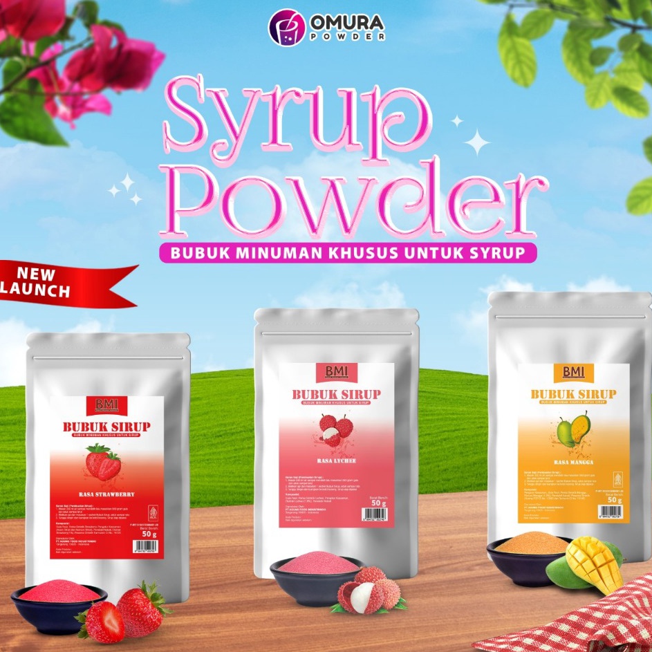 

Pasti Bisaa SYRUP POWDER SERIES Bubuk Sirup Premium Powder Syrup Powder Aneka Rasa Serbuk Minuman Sirup Powder Drink 5 Gram