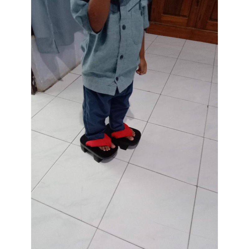 sandal kayu anak jepang/sandal jepang anak#