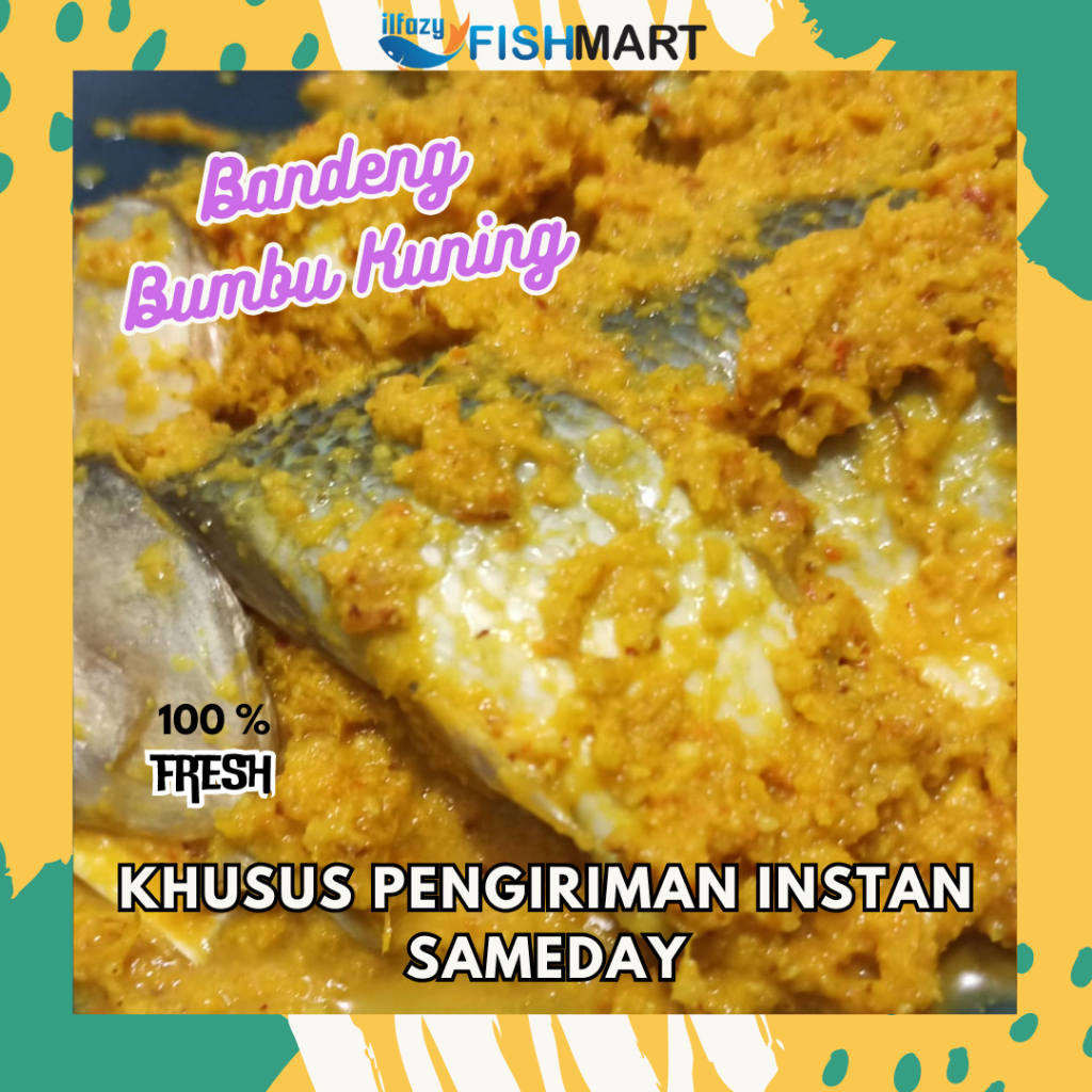 

(siap goreng) Ikan Bandeng Bumbu Kuning Vacuum Frozen 2 Ekor