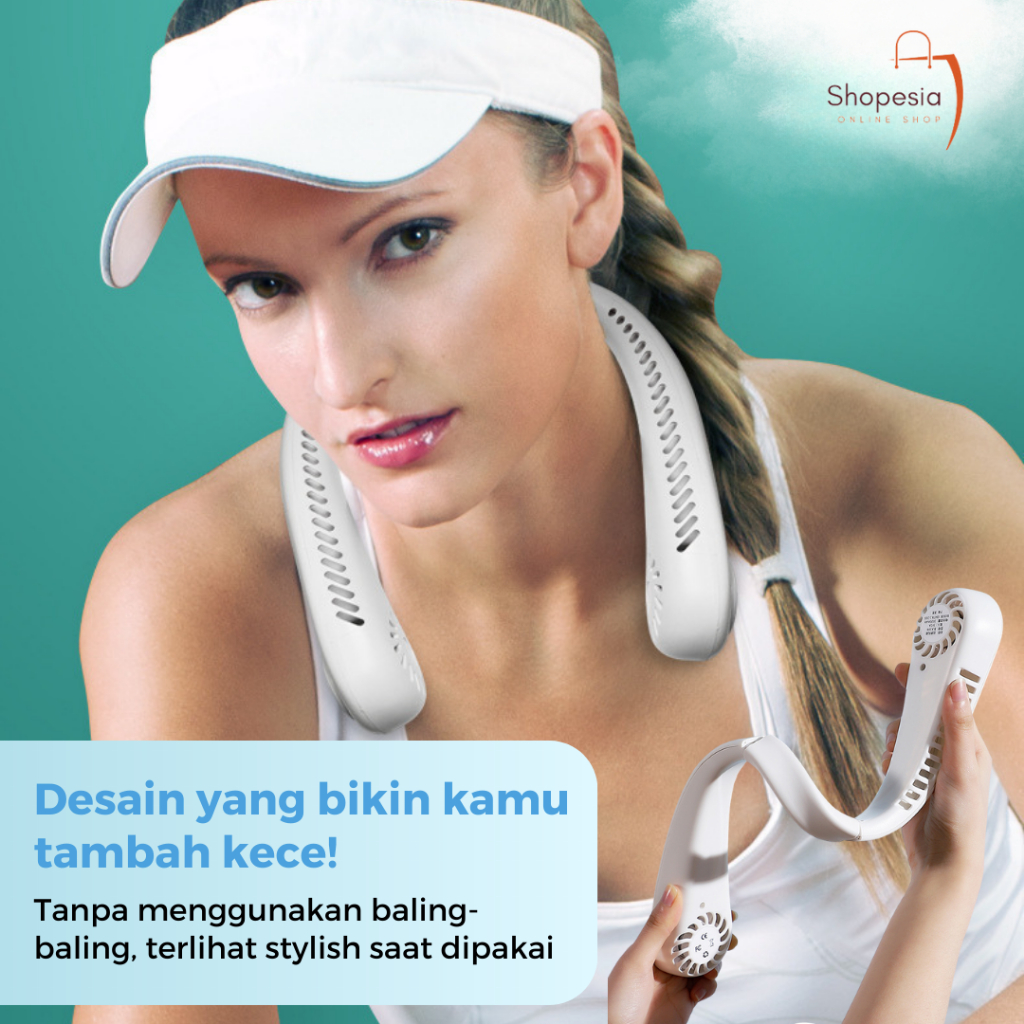 Kipas Angin Leher | Kipas Gantung Leher Portable | Kipas Leher USB Charge