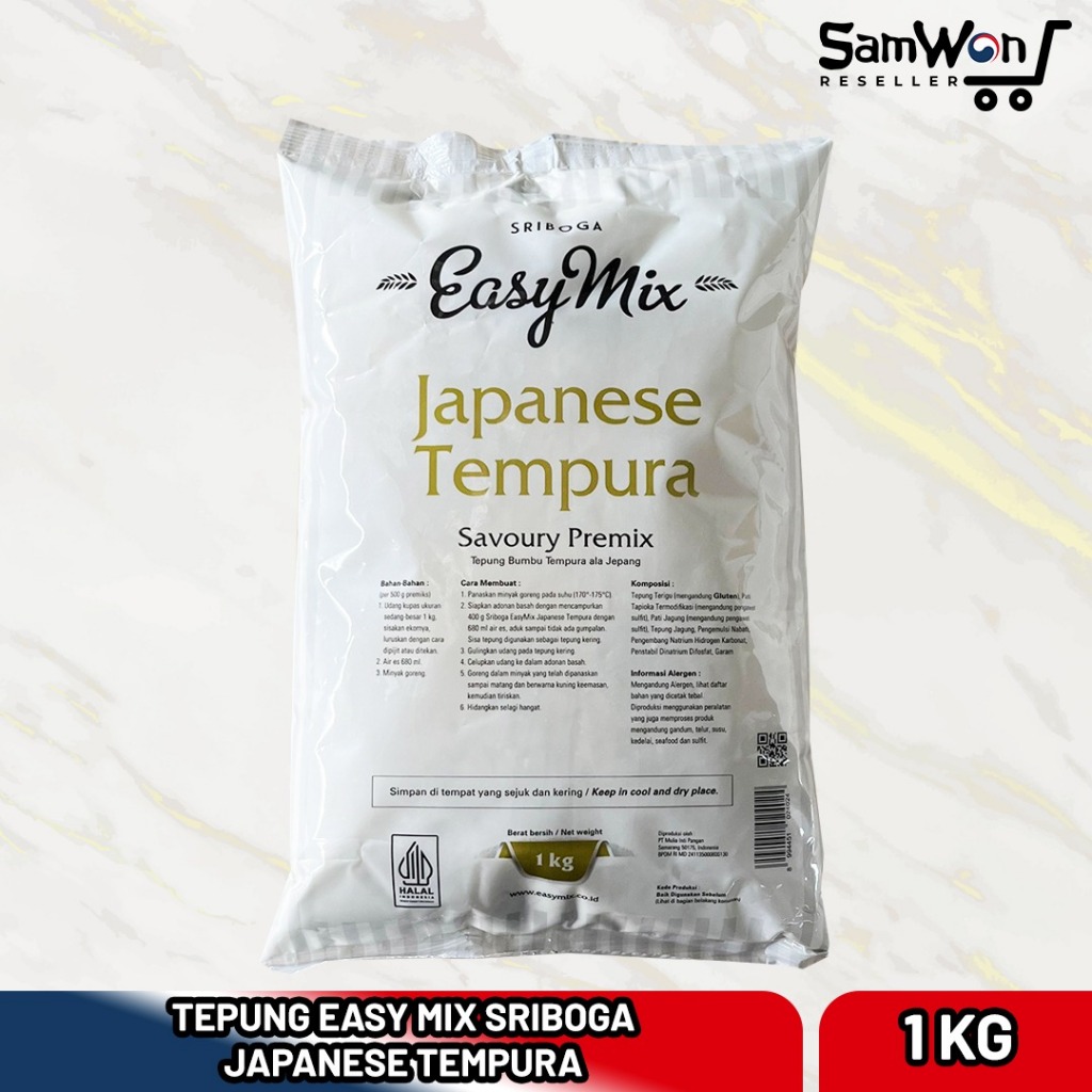 

Sriboga Easymix Tepung Tempura 1kg Japanese Bumbu Jepang Premix 1 kg