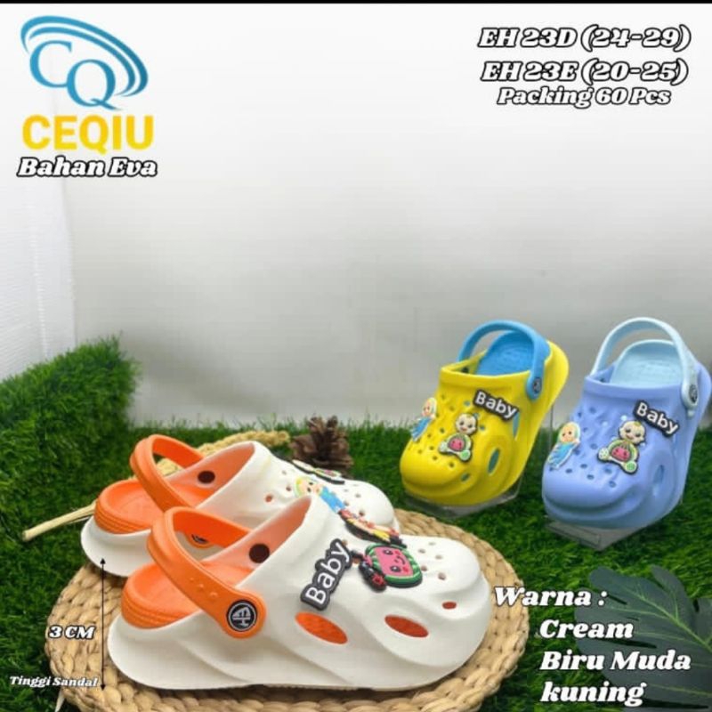 Sandal Baim Anak dan Bayi Coco Melon Fashion Terbaru Ceqiu EH 23