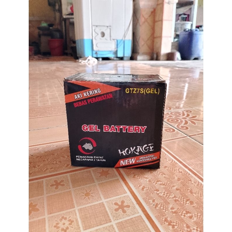 Aki kering (Bebas perawatan) GEL BATTERAY HOKAGE GTZ7S (Gel)