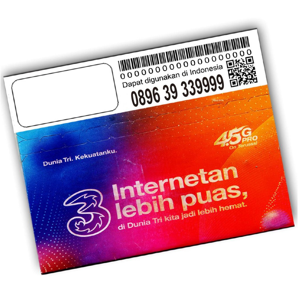 Nomor Cantik Tri Prabayar Super Spesial 999 9999 393399 33999 Prabayar Nomer Rapi Perdana Three Regu